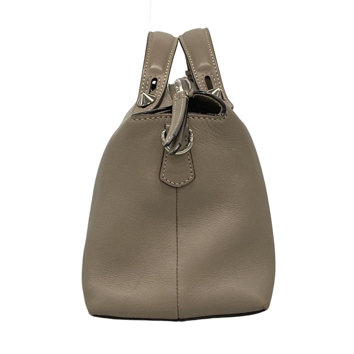 Fendi Handbag Visible Gray Beige Leather — view 2