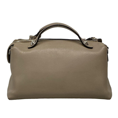 Fendi Handbag Visible Gray Beige Leather — view 3