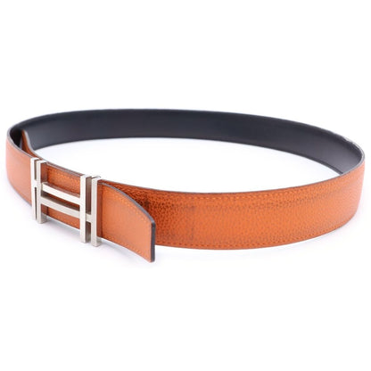 Hermes O Carre Leather Belt Silver — view 4