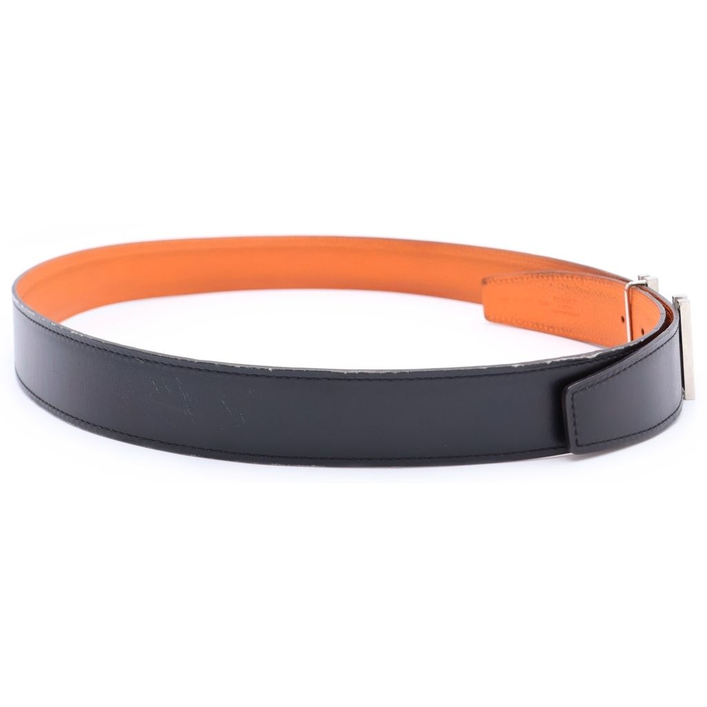 Hermes O Carre Leather Belt Silver — view 3