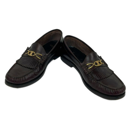 Celine Loafers 36.5 Dark Brown Trio Chain Margarette Leather — view 2