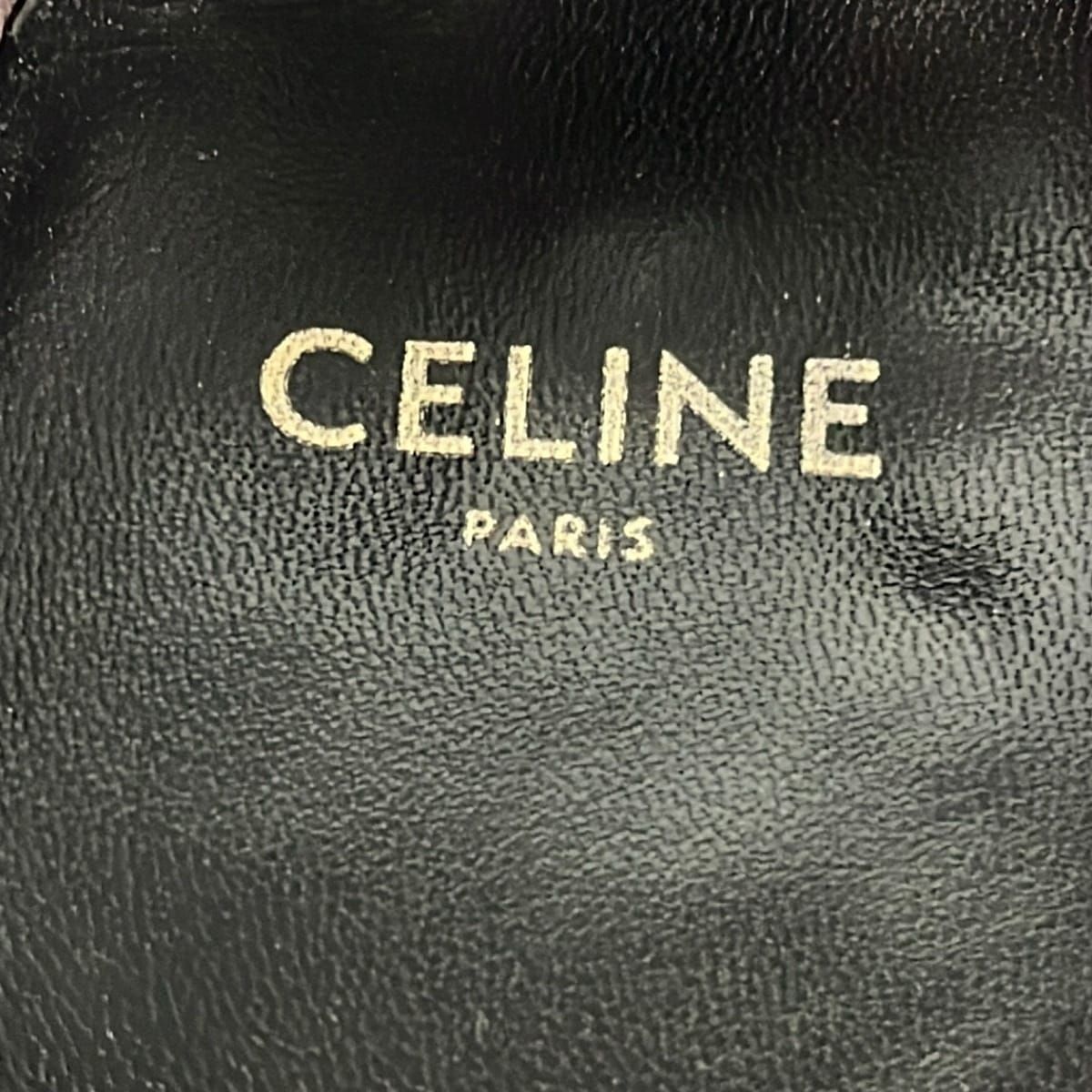Celine Loafers 36.5 Dark Brown Trio Chain Margarette Leather — view 5