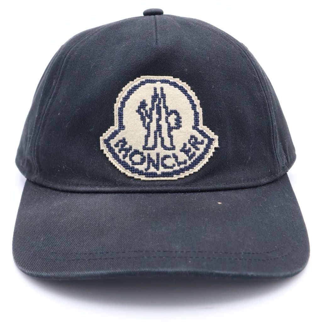 Moncler Baseball Cap Logo Patch Black — view 4