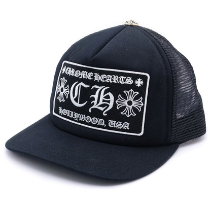 Chrome Hearts Trucker Cap CH Patch Mesh Truck Khaki Cap Hat Black