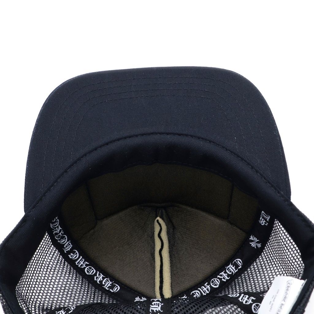 Chrome Hearts Trucker Cap CH Patch Mesh Truck Khaki Cap Hat Black — view 5