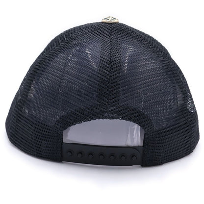 Chrome Hearts Trucker Cap CH Patch Mesh Truck Khaki Cap Hat Black — view 2