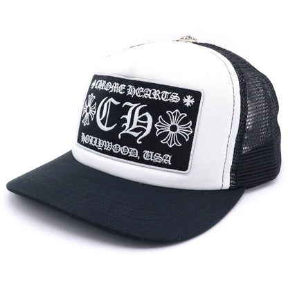 Chrome Hearts Trucker Cap CH Mesh Hat with Patch Cross Ball
