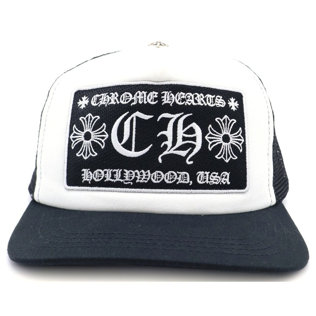 Chrome Hearts Trucker Cap CH Mesh Hat with Patch Cross Ball — view 4