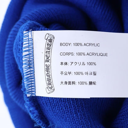 Chrome Hearts Watch Cap CH Logo Embroidery Beanie Knit Cap Hat Blue — view 8