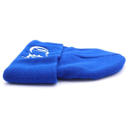 Chrome Hearts Watch Cap CH Logo Embroidery Beanie Knit Cap Hat Blue — view 4
