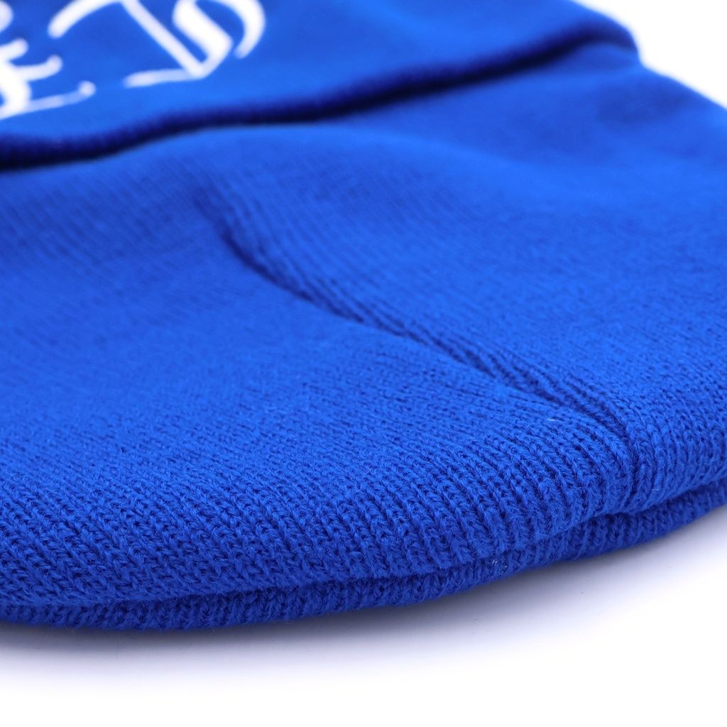 Chrome Hearts Watch Cap CH Logo Embroidery Beanie Knit Cap Hat Blue — view 6