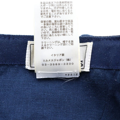 Hermes Front Logo Cotton Cap Black — view 8