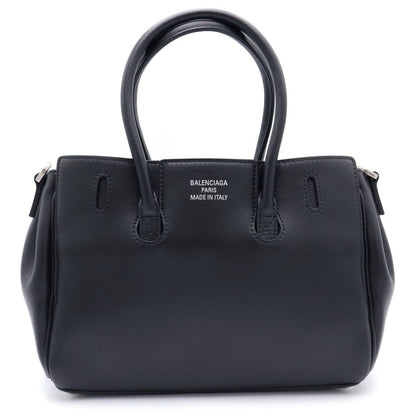 Balenciaga Bel Air Carryall Bag Mini Smooth Leather Black — view 2