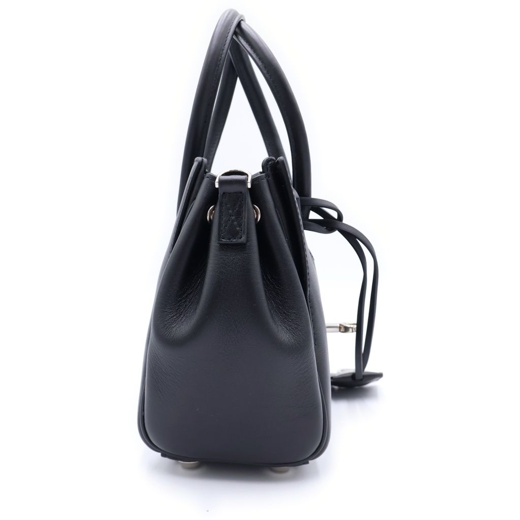 Balenciaga Bel Air Carryall Bag Mini Smooth Leather Black — view 3