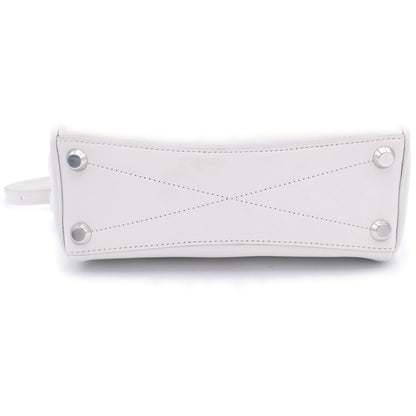 Balenciaga Bel Air Carryall Bag Mini Smooth Leather White — view 4