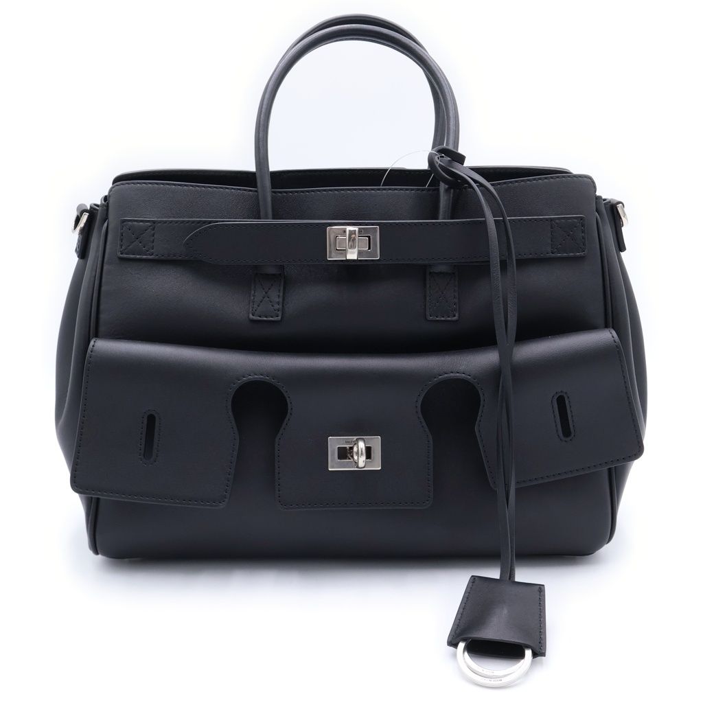 Balenciaga Bel Air Carryall Bag Smooth Leather Black