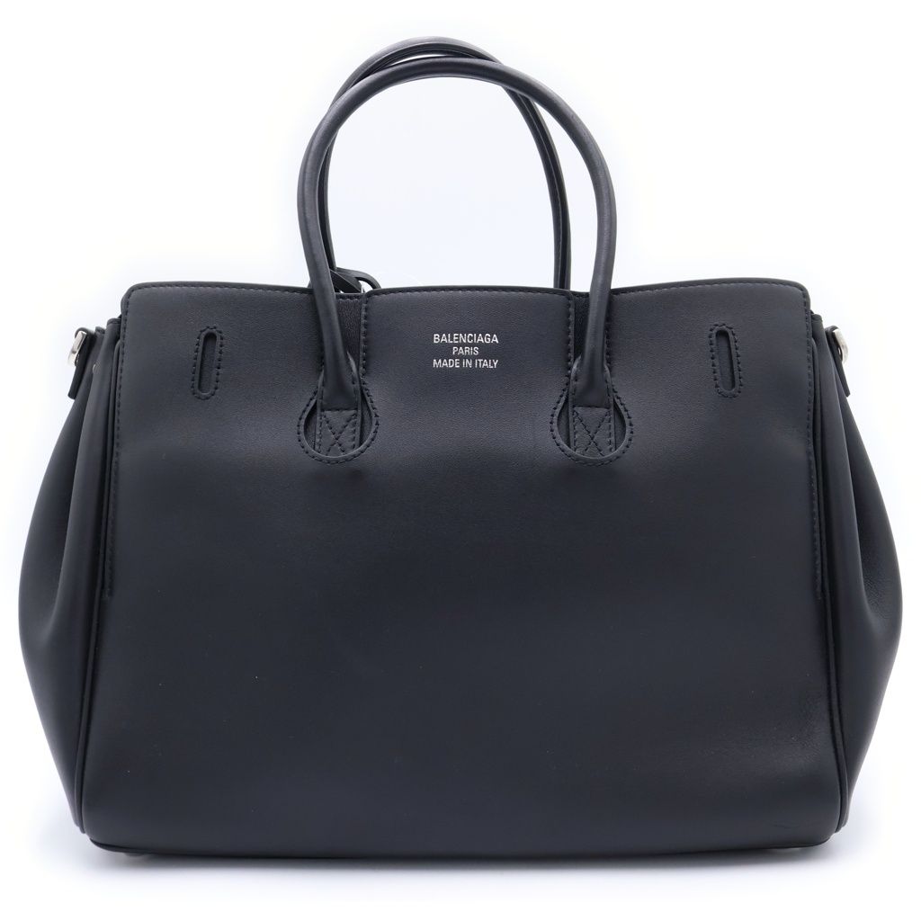 Balenciaga Bel Air Carryall Bag Smooth Leather Black — view 2