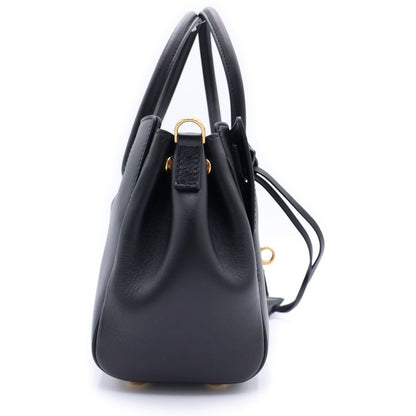Balenciaga Bel Air Carryall Bag Mini Smooth Leather Black — view 3
