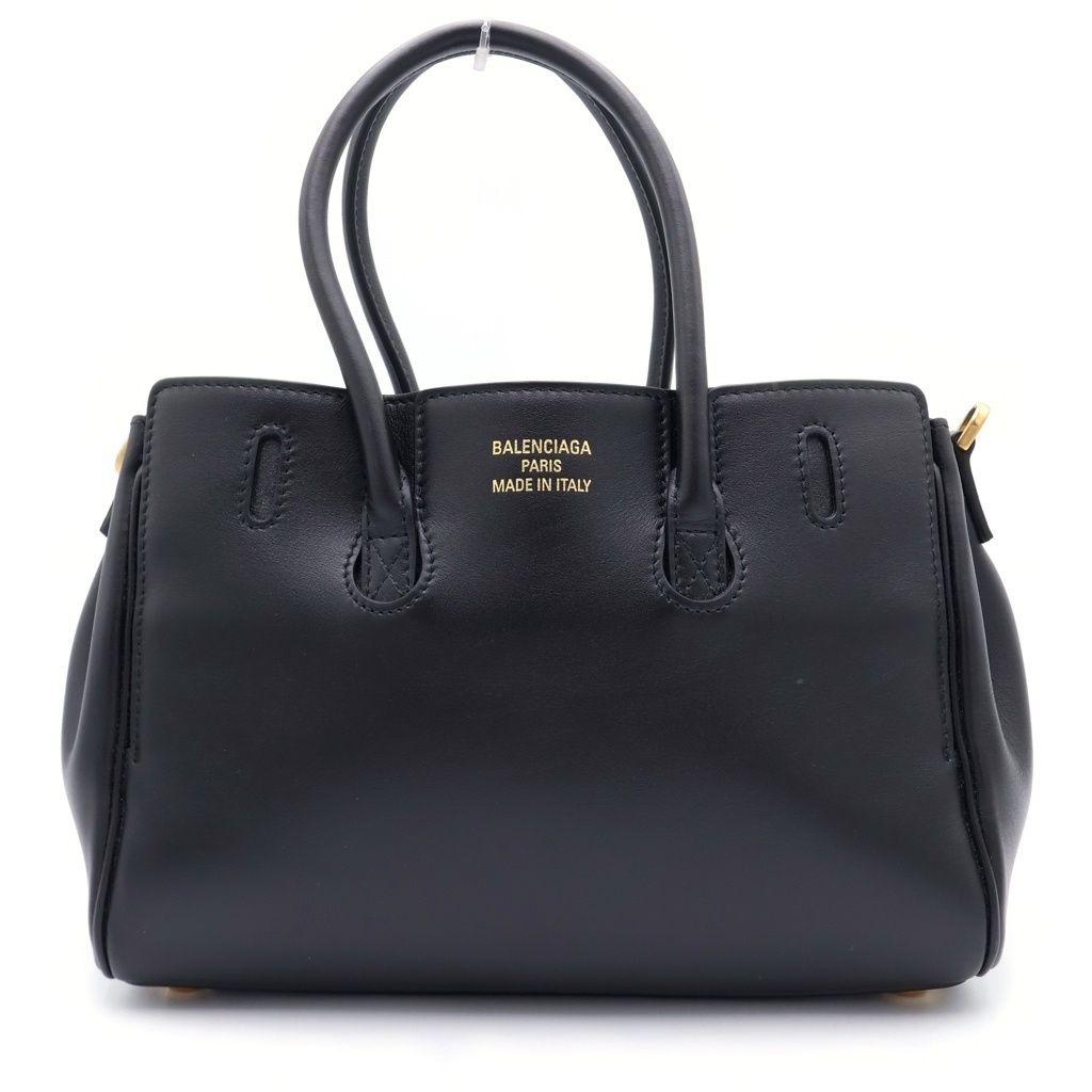 Balenciaga Bel Air Carryall Bag Mini Smooth Leather Black — view 2