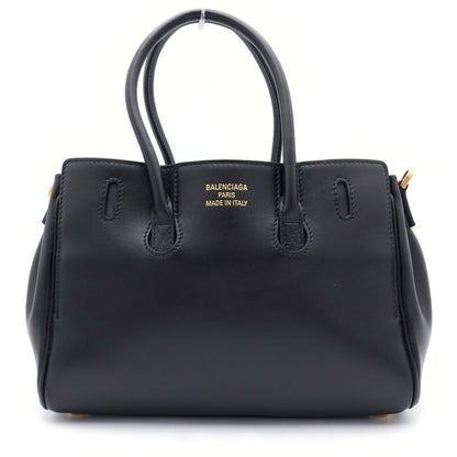 Balenciaga Bel Air Carryall Bag Mini Smooth Leather Black — view 2