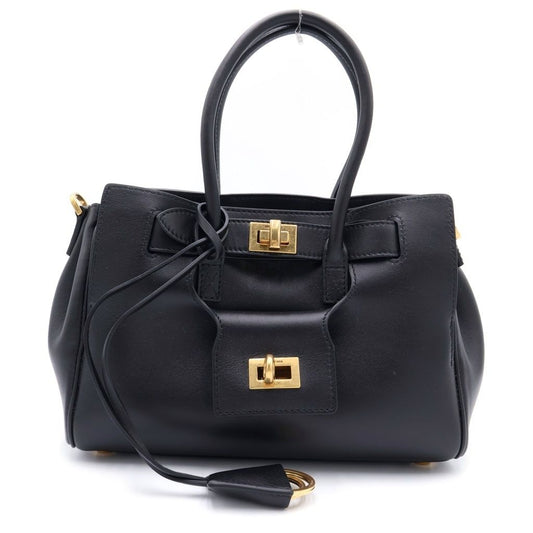 Balenciaga Bel Air Carryall Bag Mini Smooth Leather Black