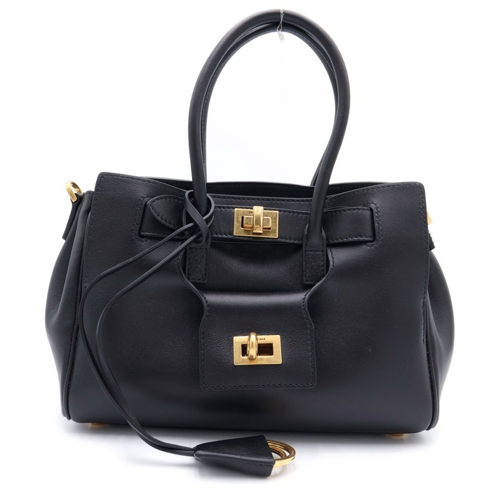 Balenciaga Bel Air Carryall Bag Mini Smooth Leather Black