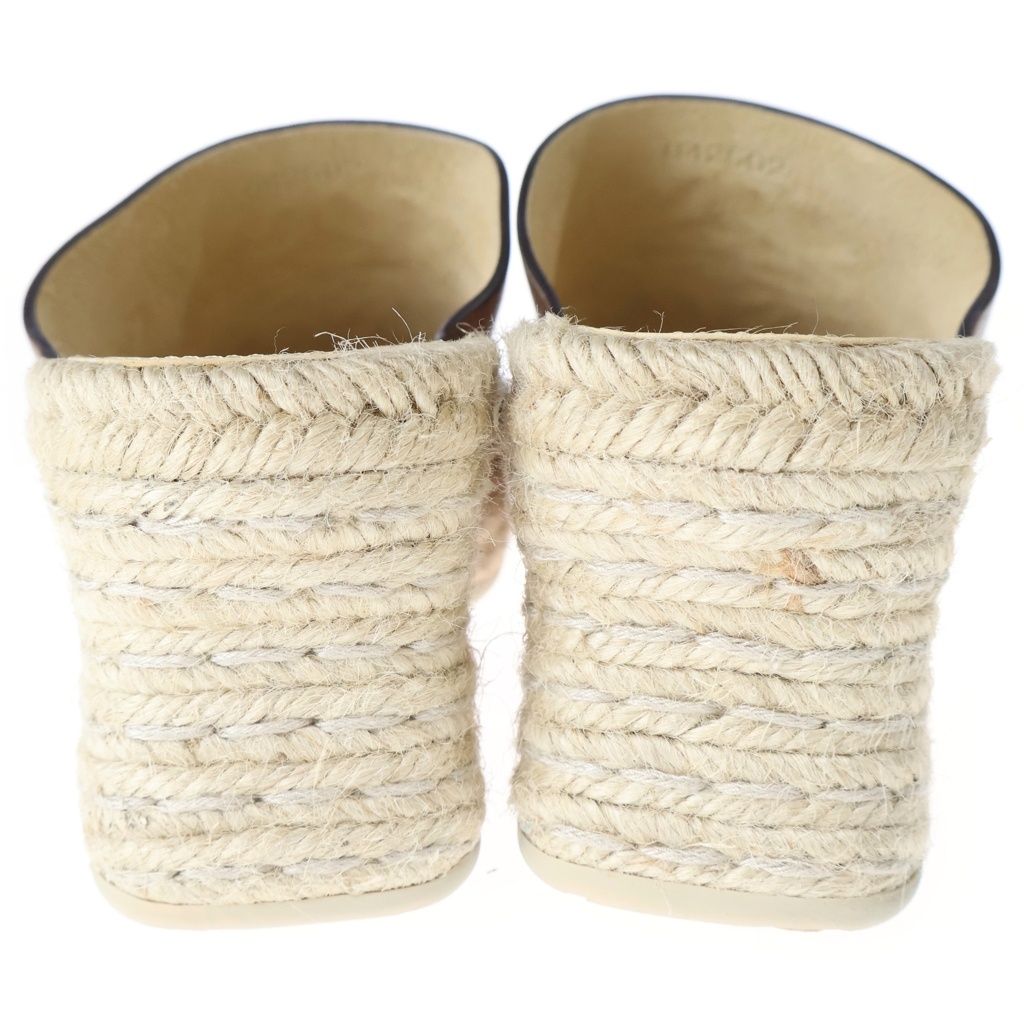 Loewe Petals Anagram Logo Espadrilles Platform Sandals Shoes Brown — view 3