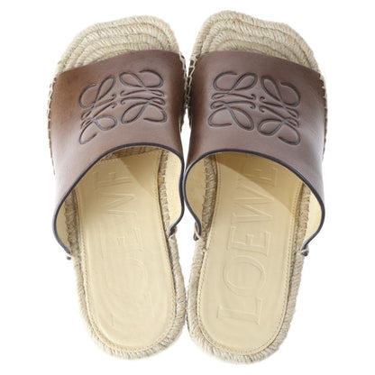 Loewe Petals Anagram Logo Espadrilles Platform Sandals Shoes Brown — view 4