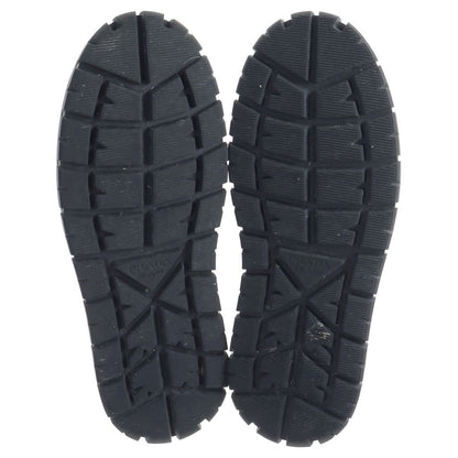 Prada Triangle Logo Leather Sneakers Black — view 5