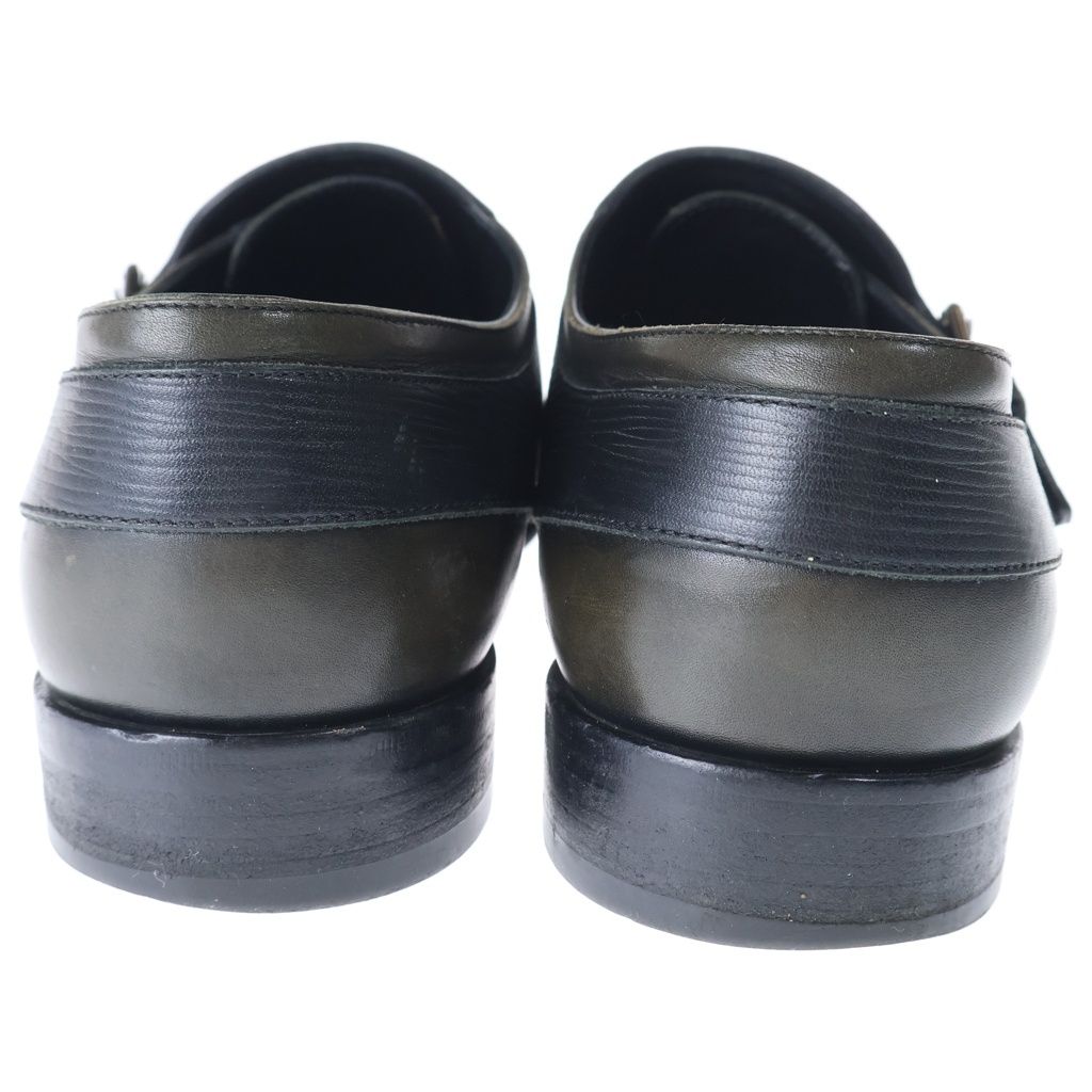 Louis Vuitton Epi Leather Double Monk Strap Dress Business Shoes Black — view 3
