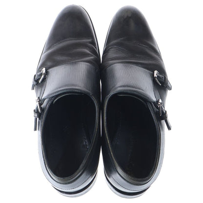 Louis Vuitton Epi Leather Double Monk Strap Dress Business Shoes Black — view 4