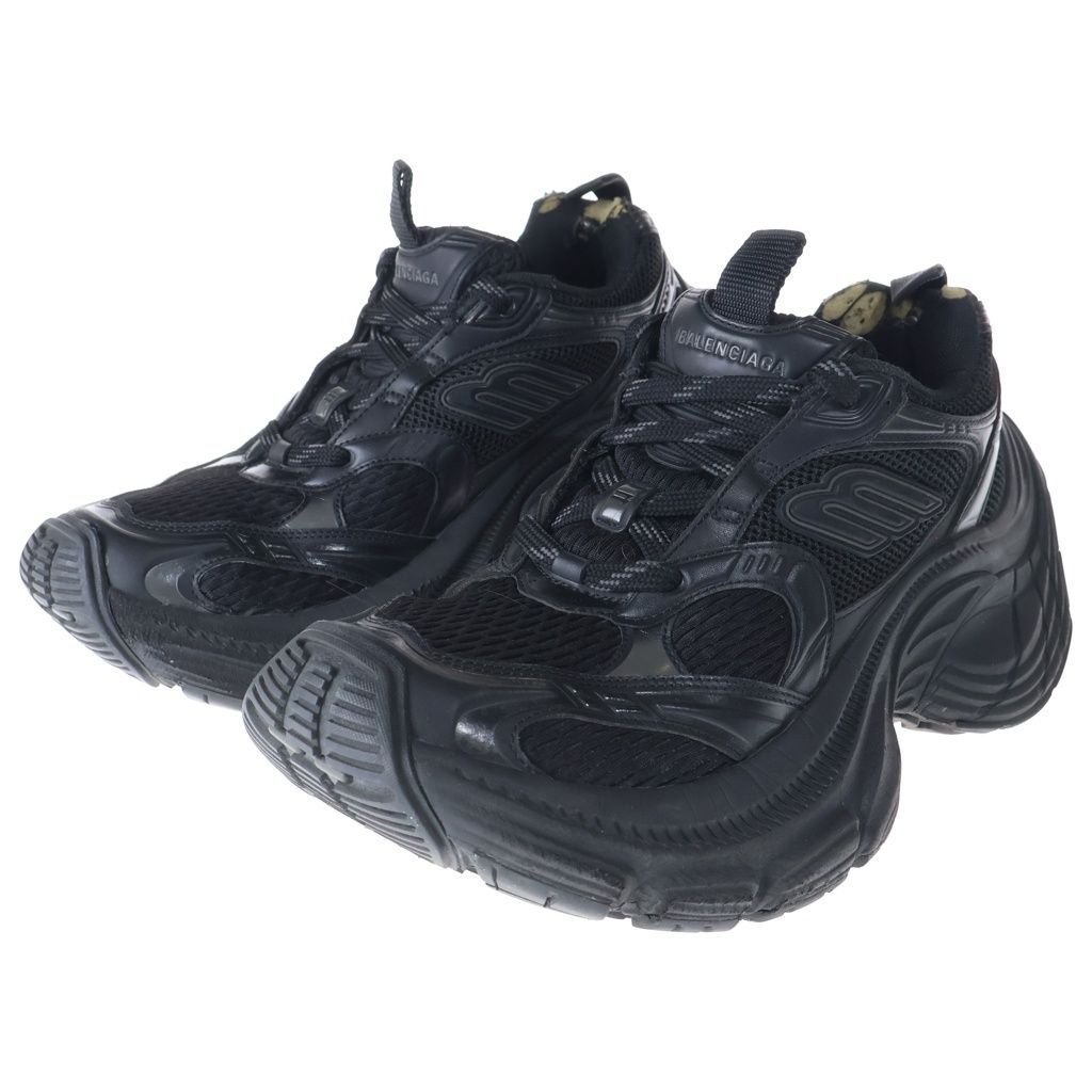 Balenciaga Sneaker Lace Up Chunky Sole Sneakers Black — view 2