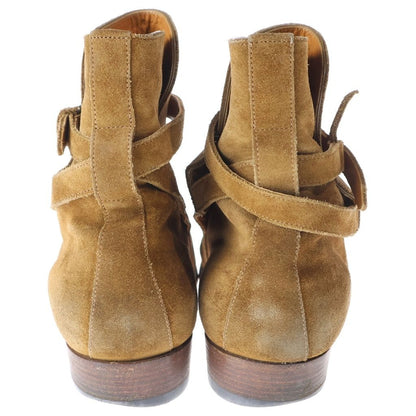 Saint Laurent Paris Short Boots Suede Brown — view 3