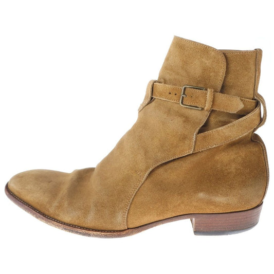 Saint Laurent Paris Short Boots Suede Brown