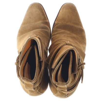 Saint Laurent Paris Short Boots Suede Brown — view 4