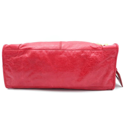 Balenciaga the Giant Part Time 2-Way Shoulder Bag Pink Red Leather Gold — view 4