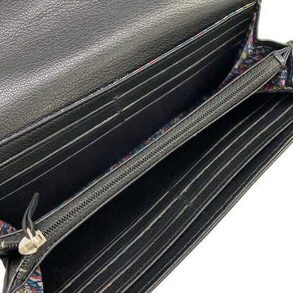 Chanel Wallet Black CC Logo Clover Leather — view 4