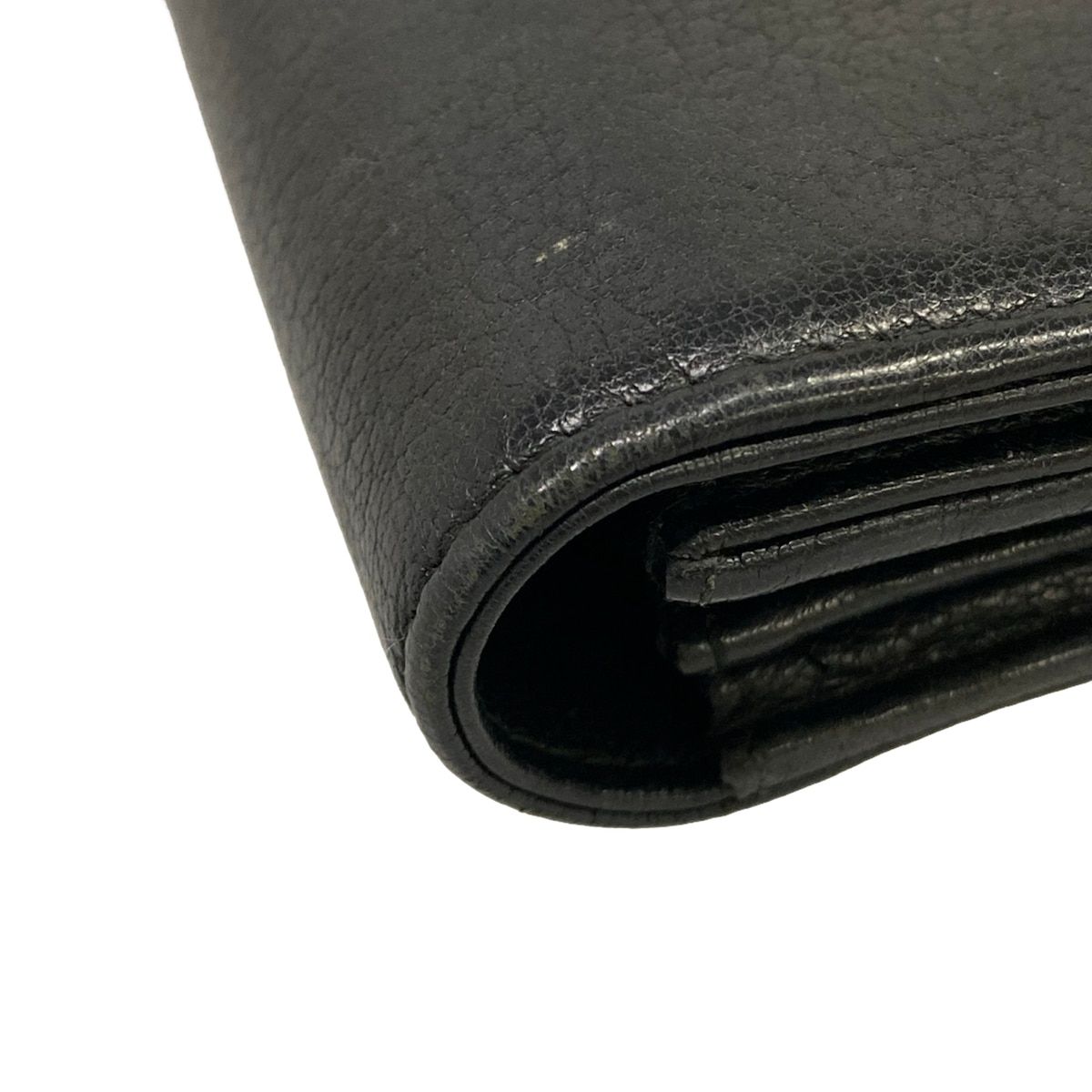 Chanel Wallet Black CC Logo Clover Leather — view 7