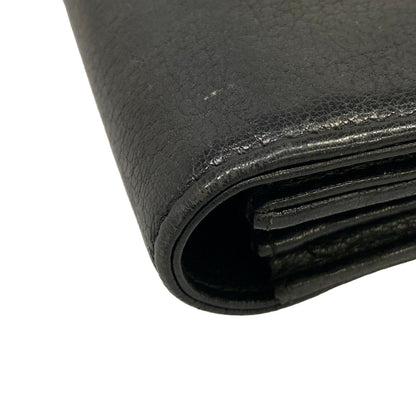 Chanel Wallet Black CC Logo Clover Leather — view 7