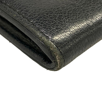 Chanel Wallet Black CC Logo Clover Leather — view 8