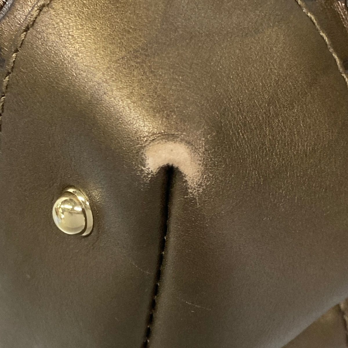 Gucci Handbag Heart Bit Guccissima Line Dark Brown Blanc Leather — view 6