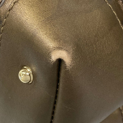 Gucci Handbag Heart Bit Guccissima Line Dark Brown Blanc Leather — view 6