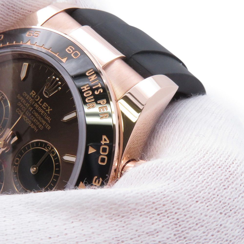 Rolex Cosmograph Daytona Everose Gold Watch Chocolate Black Dial — view 4