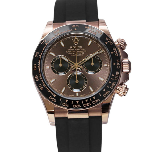 Rolex Cosmograph Daytona Everose Gold Watch Chocolate Black Dial