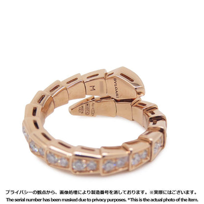 Bvlgari Bulgari Ring Serpenti Vipers Single Coil Diamond Total .66 Ct 18k PG — view 8