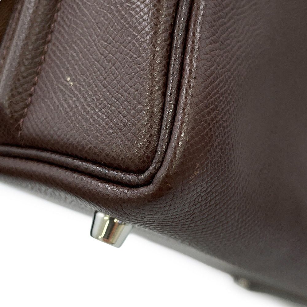 Hermes Handbag Sac Anvi 36 Havana Silver Epsom — view 7