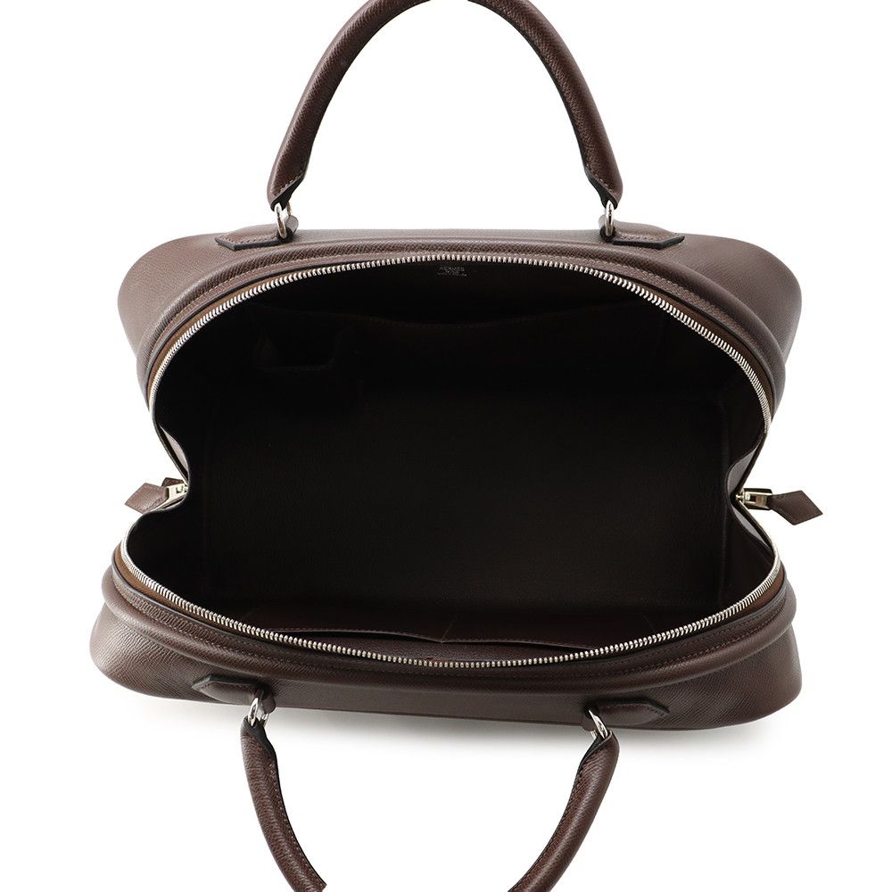 Hermes Handbag Sac Anvi 36 Havana Silver Epsom — view 5
