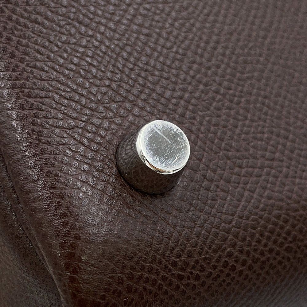 Hermes Handbag Sac Anvi 36 Havana Silver Epsom — view 9
