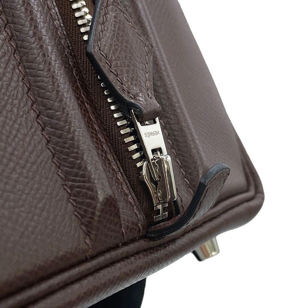 Hermes Handbag Sac Anvi 36 Havana Silver Epsom — view 8