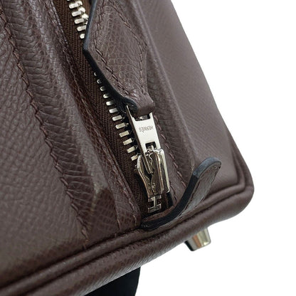 Hermes Handbag Sac Anvi 36 Havana Silver Epsom — view 8
